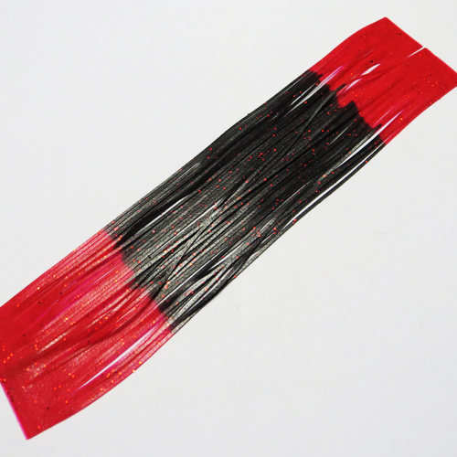 Black, Red Tip, Red Fleck
