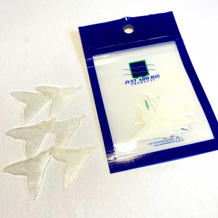Baitfish-Tails-Clear-and-White